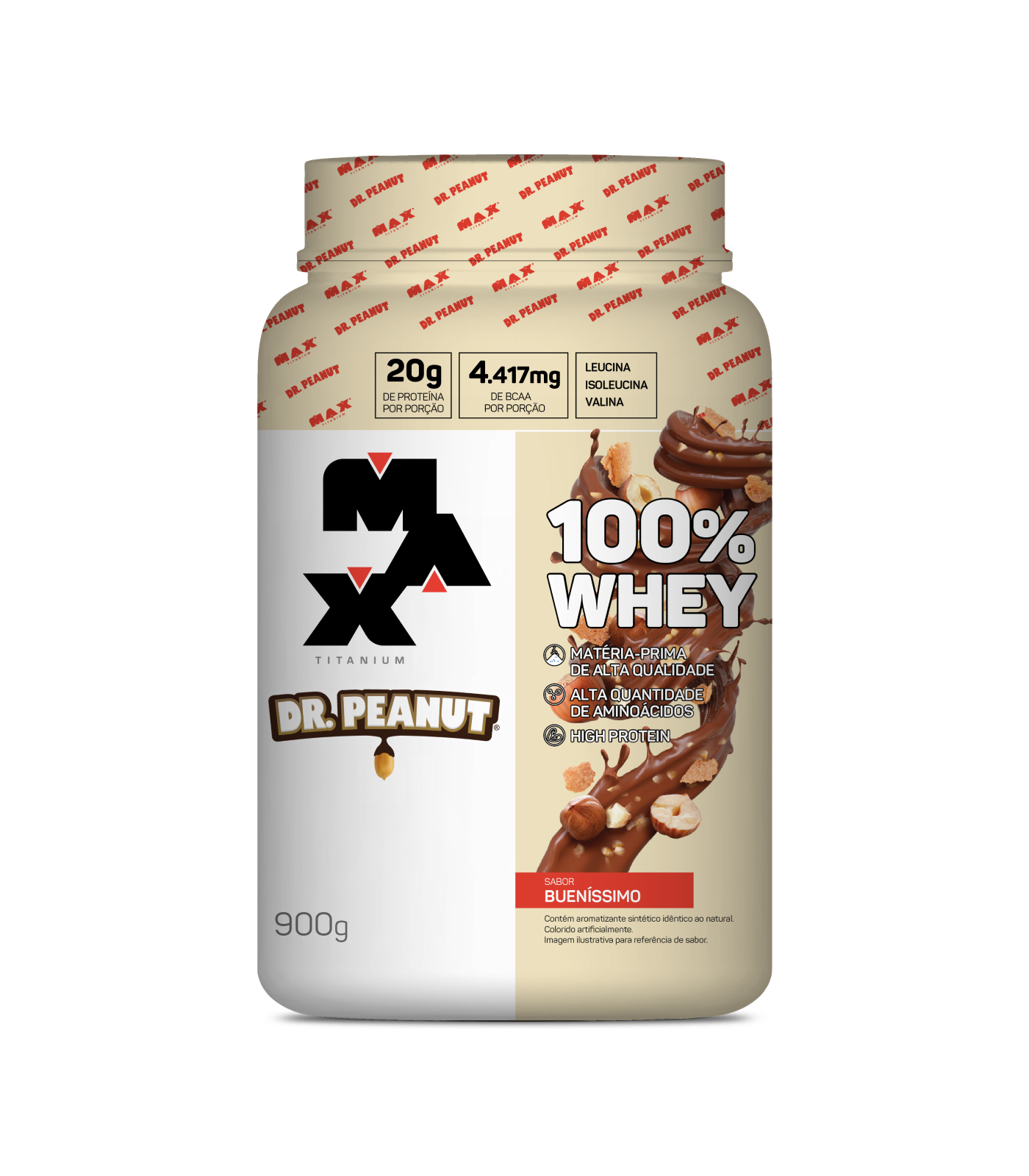 Whey Protein Dr. Peanut 100% Whey 900g - Bueníssimo