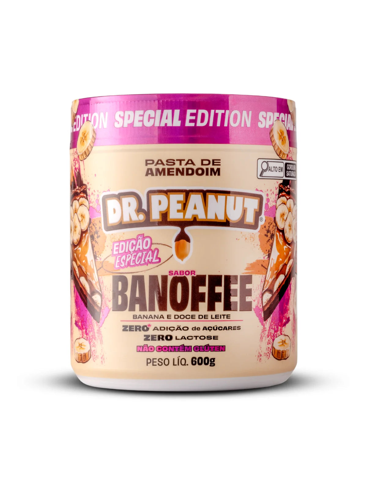 Manteiga de Amendoim Sabor Banoffee 600g