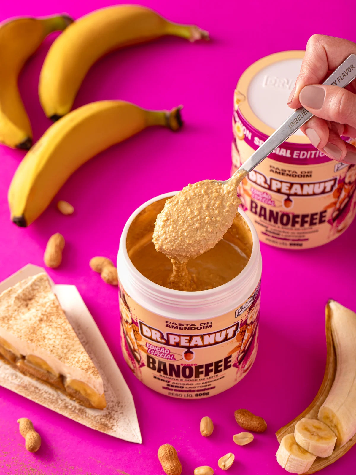 Manteiga de Amendoim Sabor Banoffee 600g