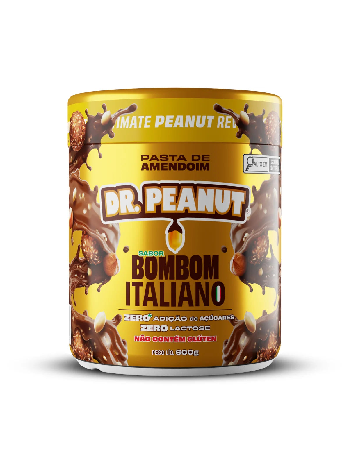 Manteiga de Amendoim Sabor Bombom Italiano 600g