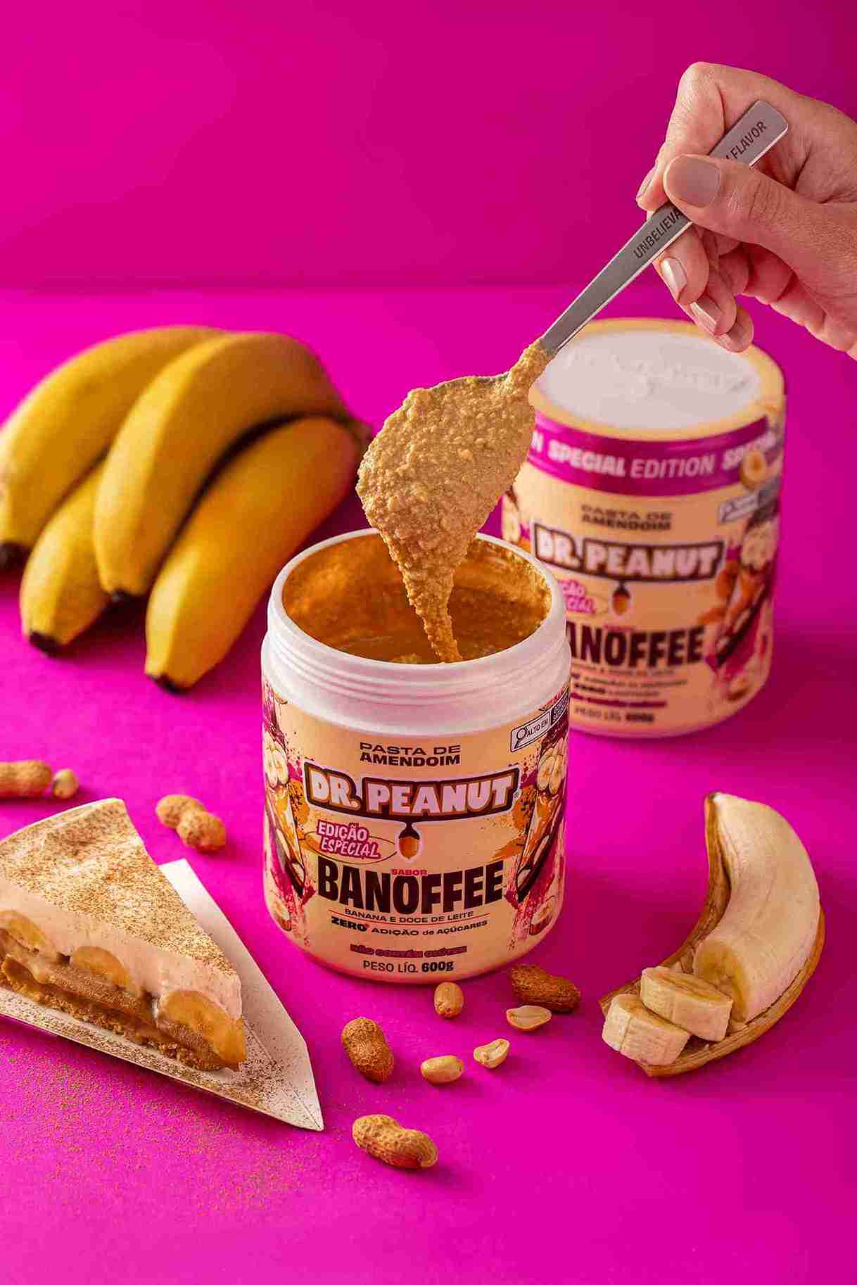Manteiga de Amendoim Sabor Banoffee 600g