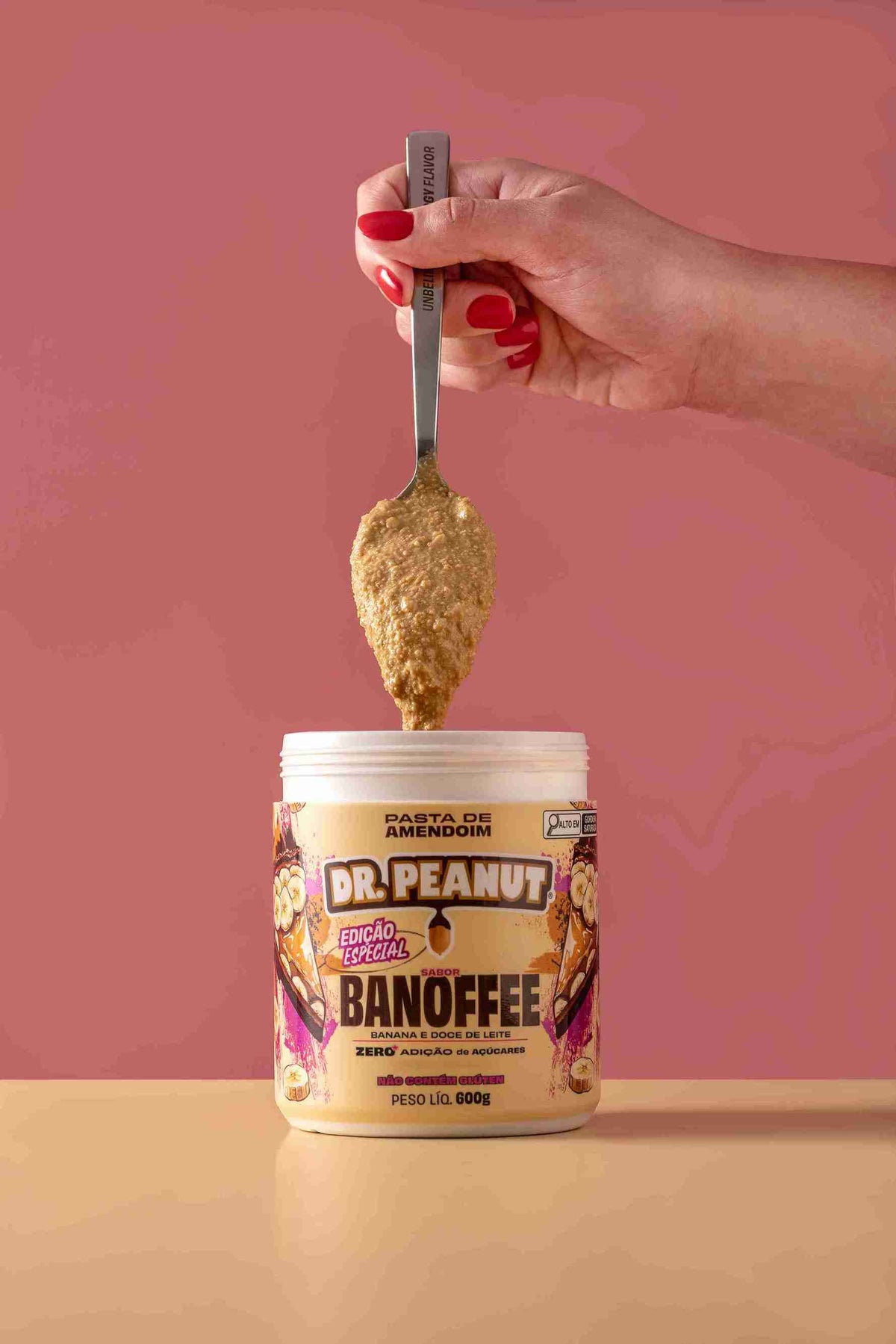 Manteiga de Amendoim Sabor Banoffee 600g