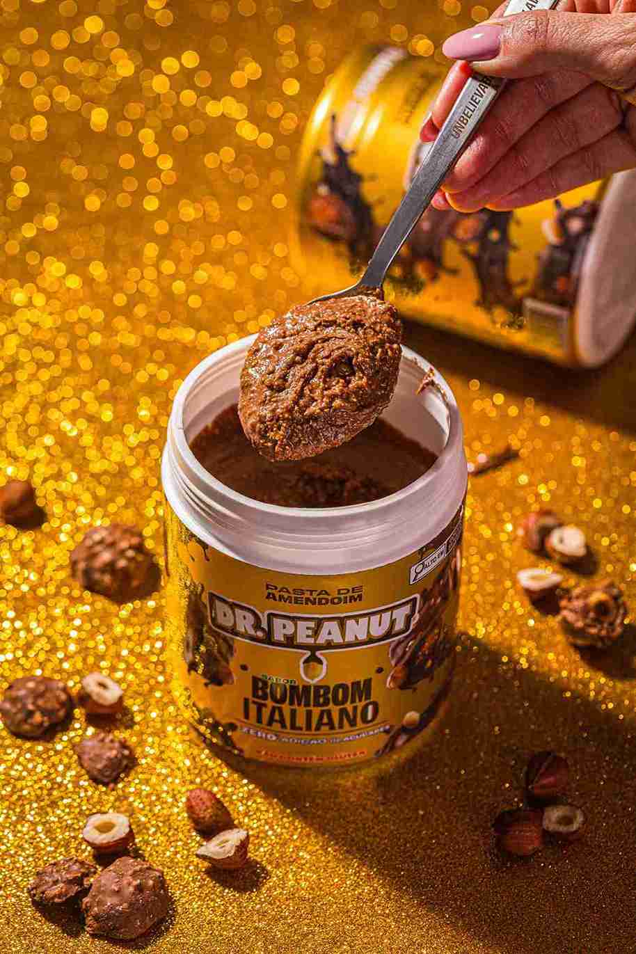 Manteiga de Amendoim Sabor Bombom Italiano 600g