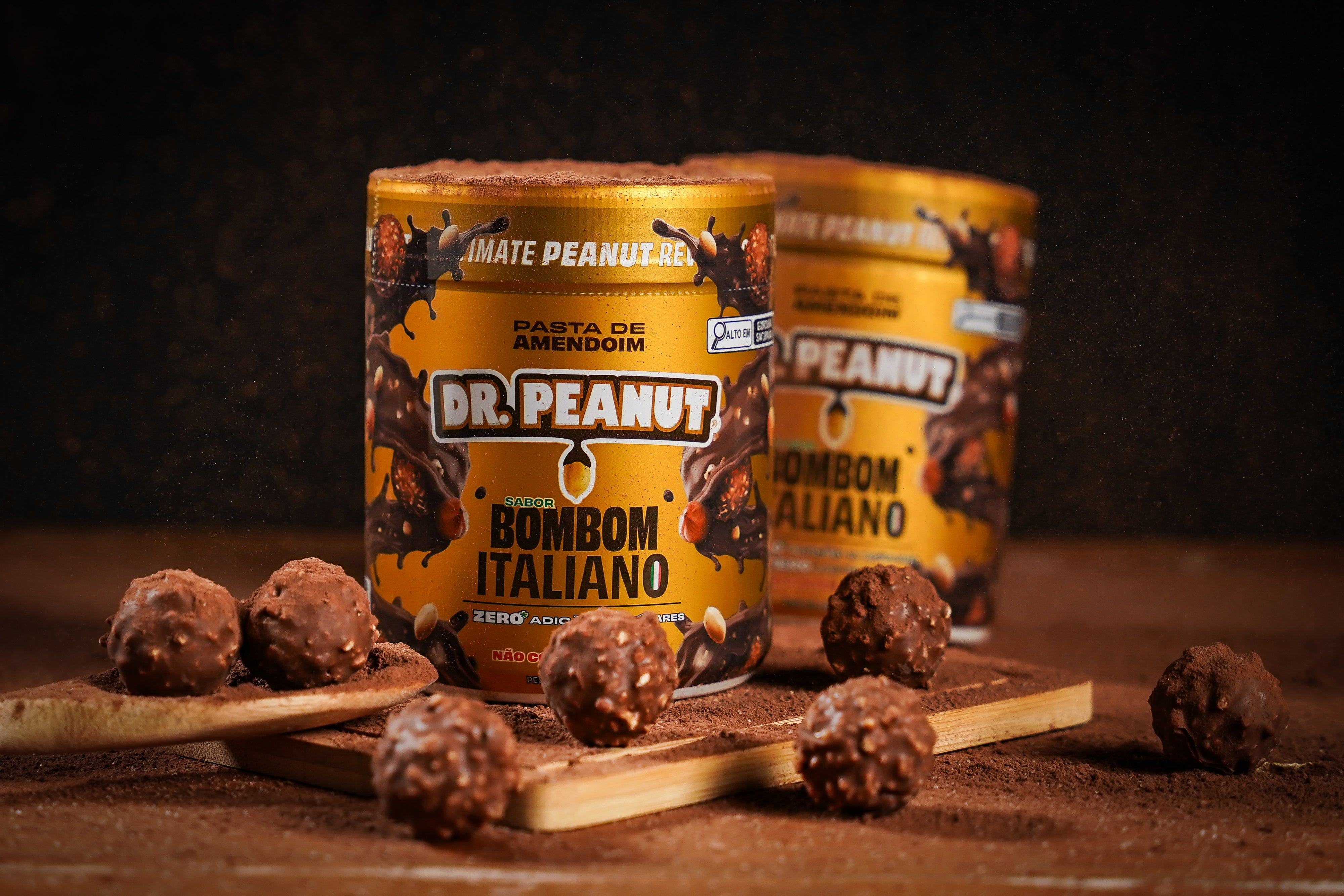 Manteiga de Amendoim Sabor Bombom Italiano 600g