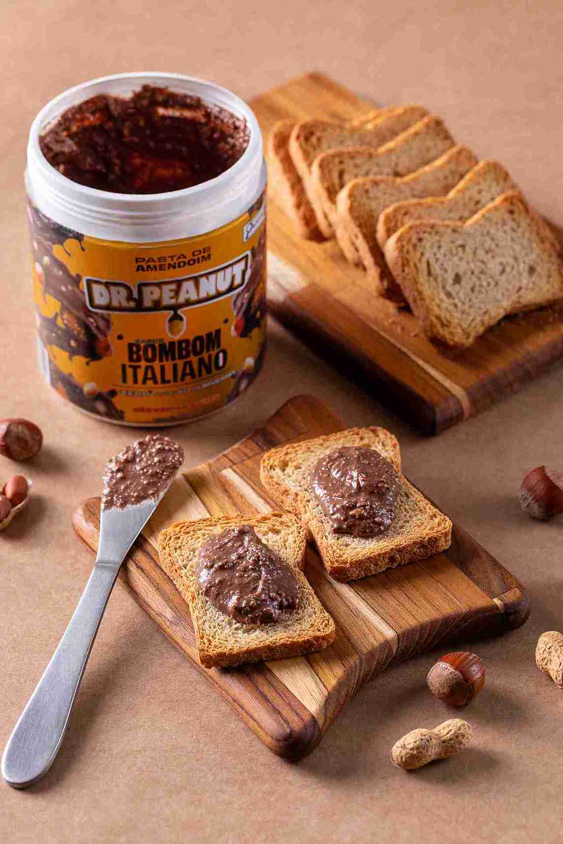Manteiga de Amendoim Sabor Bombom Italiano 600g