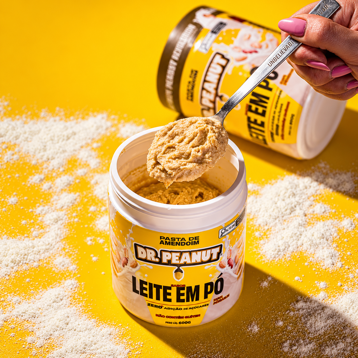 Manteiga de Amendoim Sabor Leite em Pó 600g