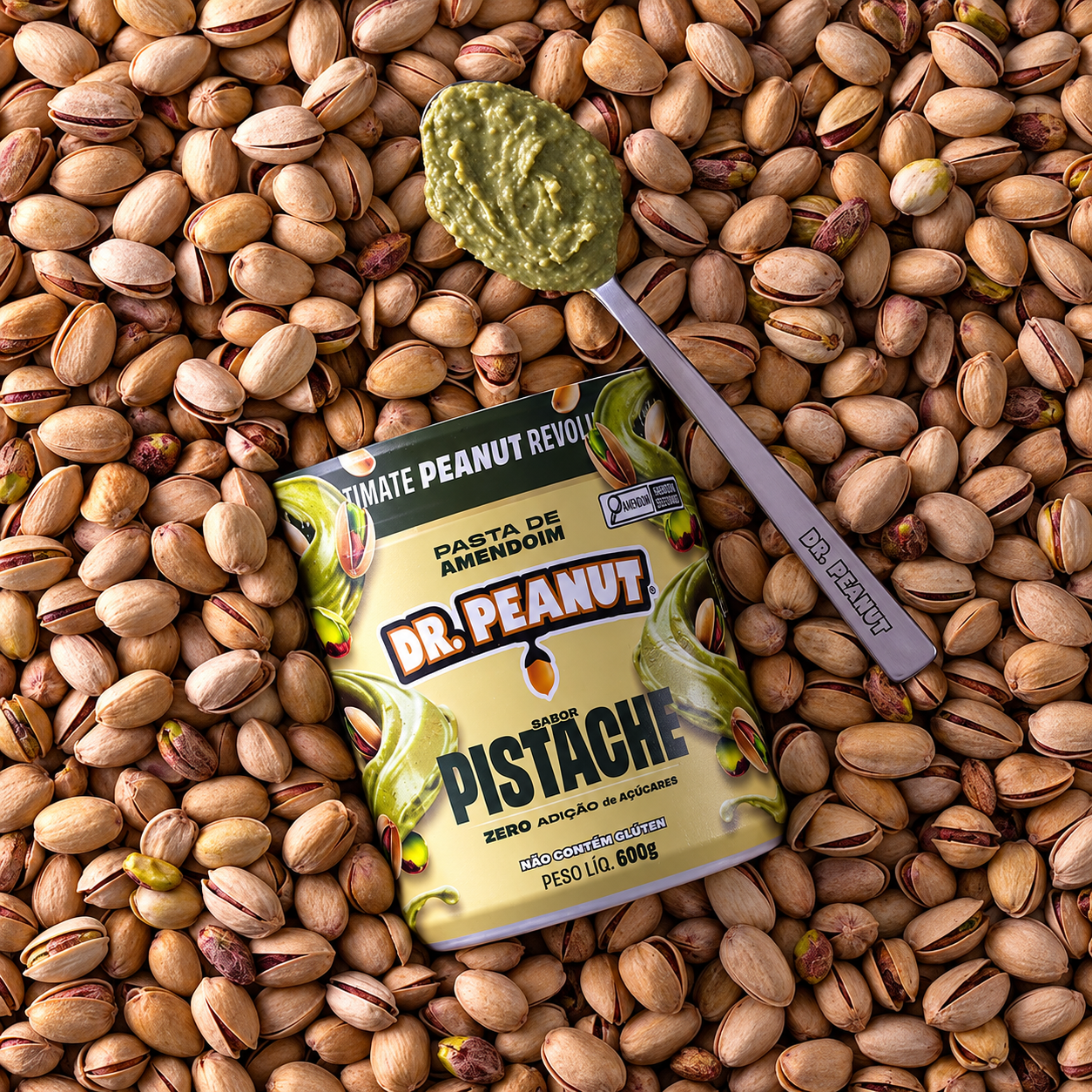 Manteiga de Amendoim Sabor Pistache 600g