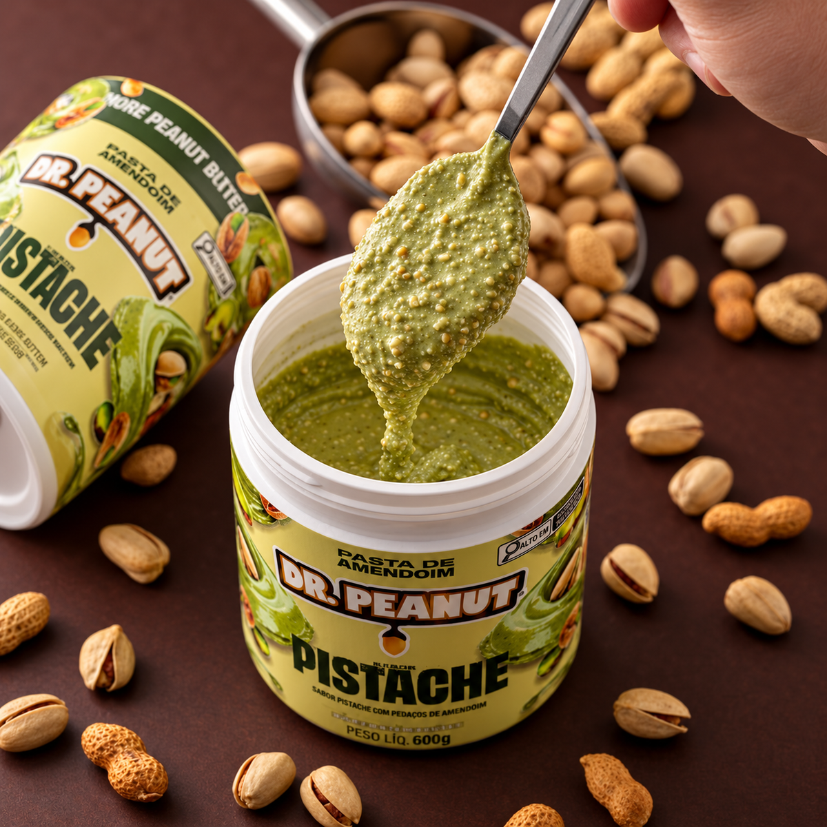 Manteiga de Amendoim Sabor Pistache 600g