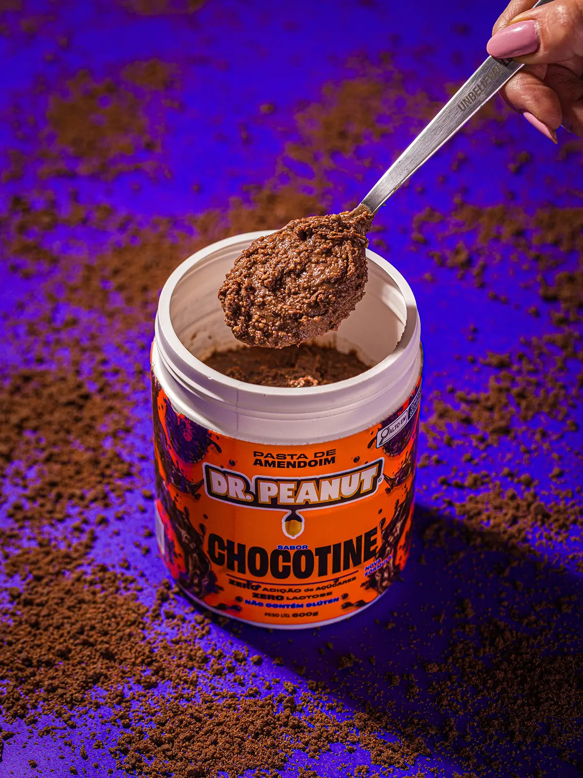 Manteiga de Amendoim Sabor Chocotine 600g