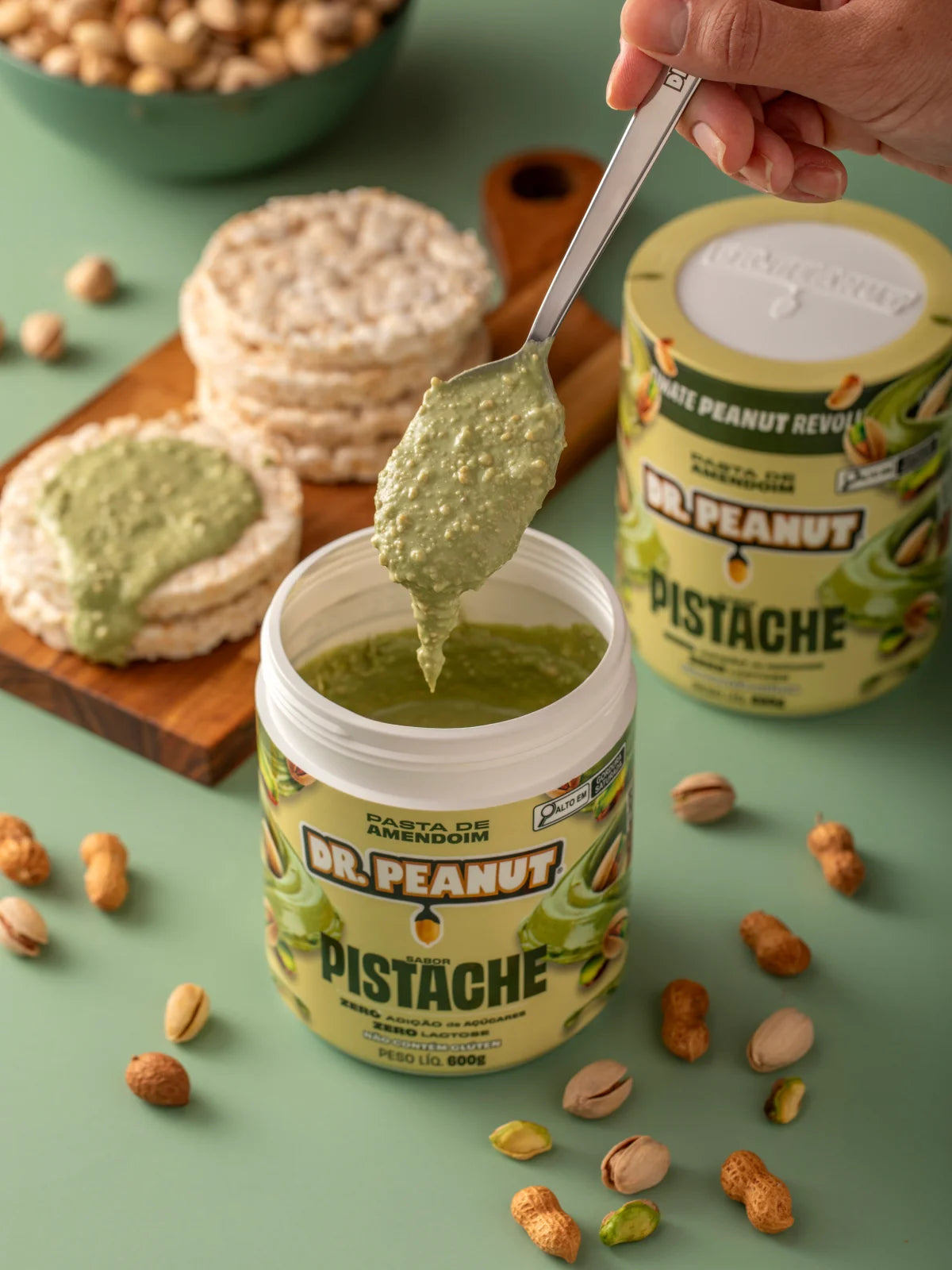 Manteiga de Amendoim Sabor Pistache 600g