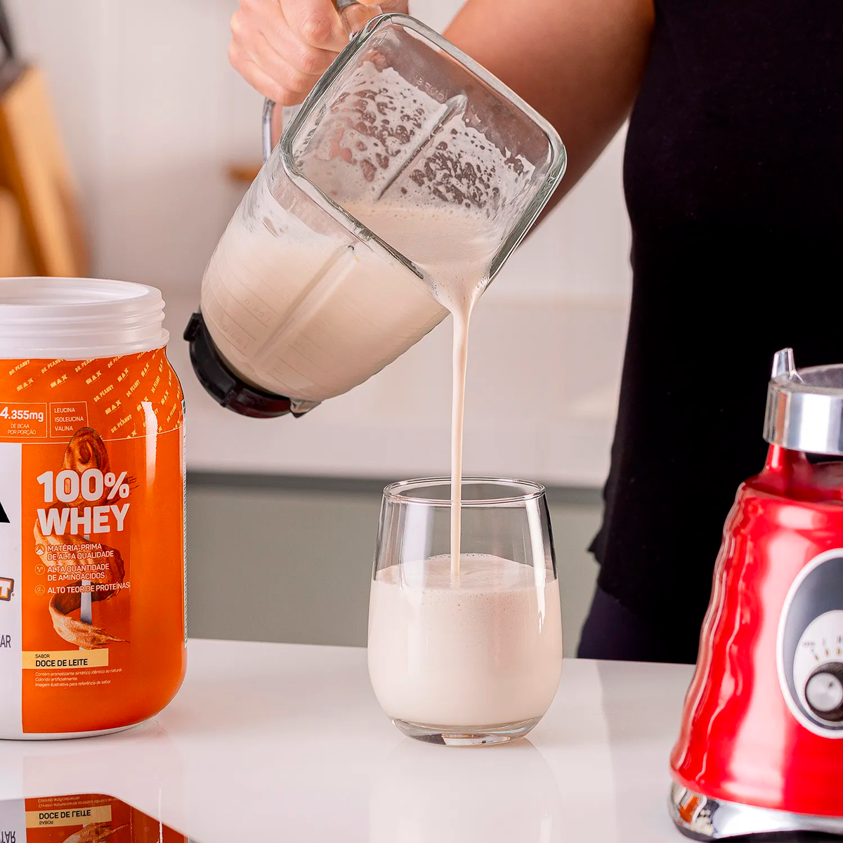 Whey Protein Dr. Peanut 100% Whey 900g - Doce de Leite
