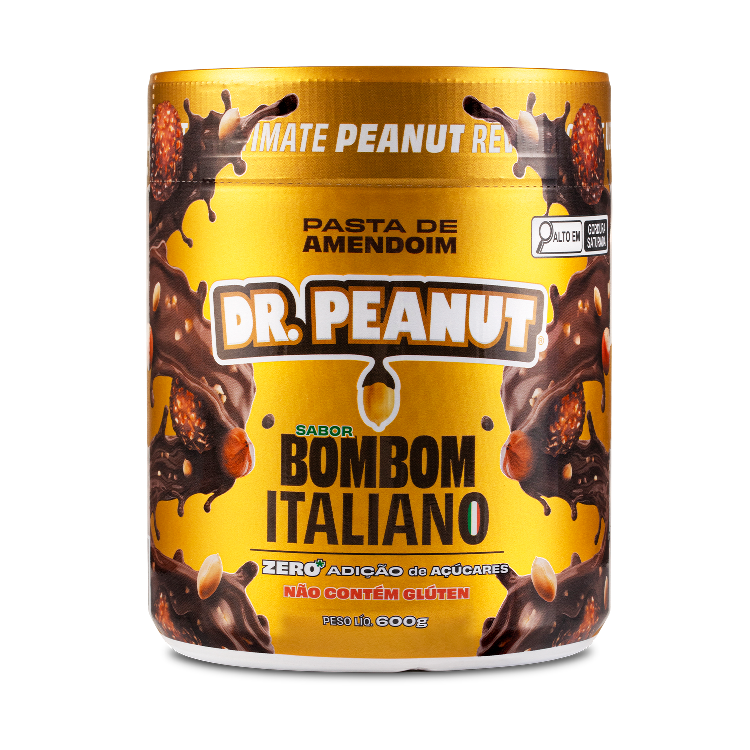 Manteiga de Amendoim Sabor Bombom Italiano 600g